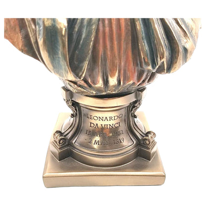 Veronese Design Leonardo da Vinci Büstü Dekoratif Heykel 23 cm