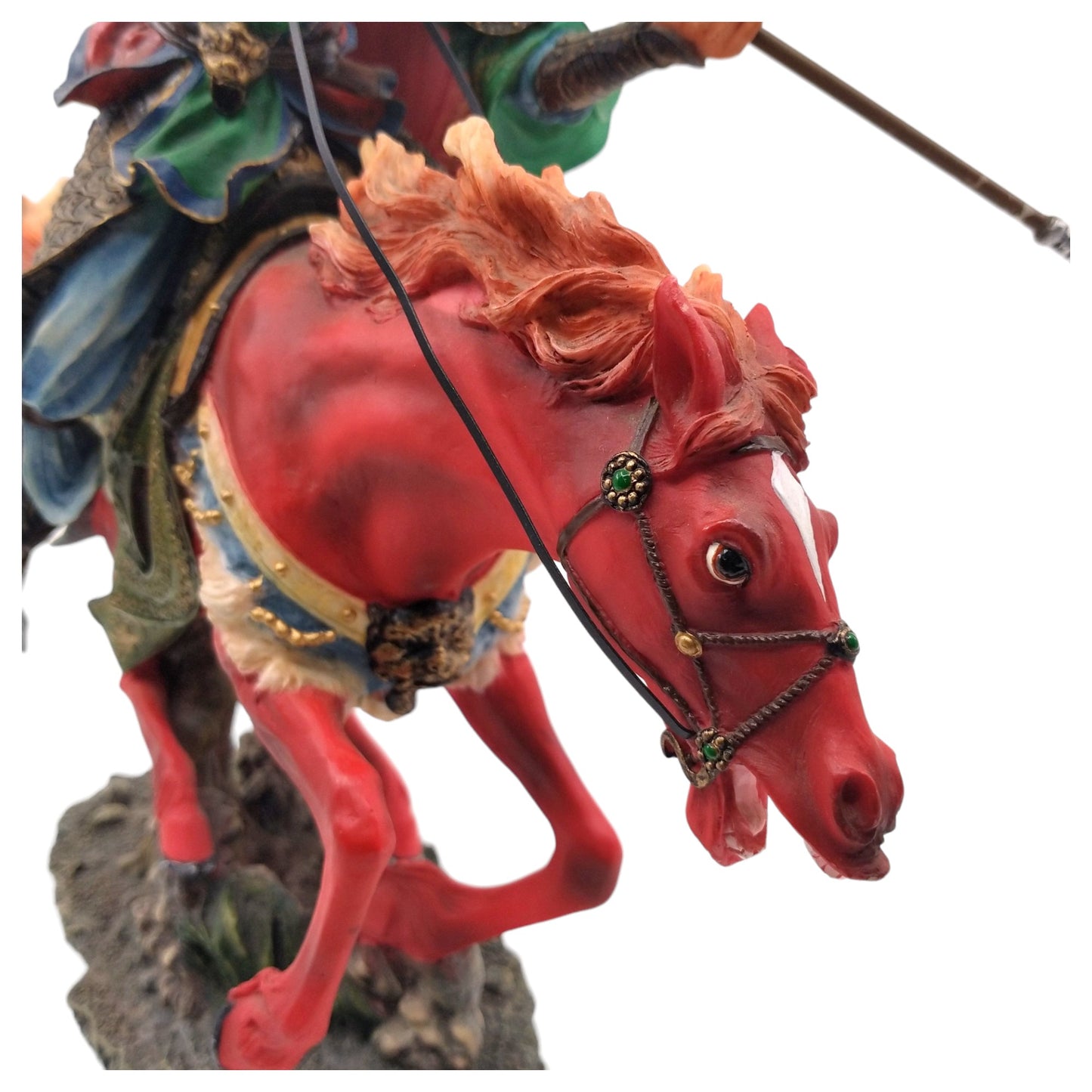 Veronese Design Atlı Çinli Şövalye Dekoratif Heykel 33 cm