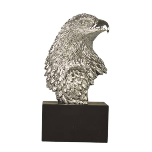 Veronese Design Kartal Başı Gri Dekoratif Biblo 18 cm