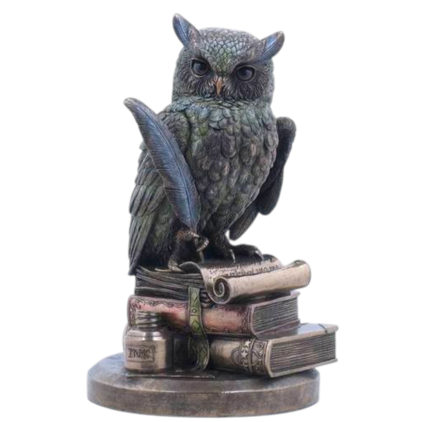 Veronese Design Baykuş Kitap Üstünde Dekoratif Biblo 23 cm