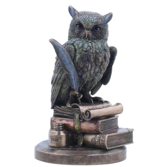 Veronese Design Owl on Book Decorative Figurine 23 cm