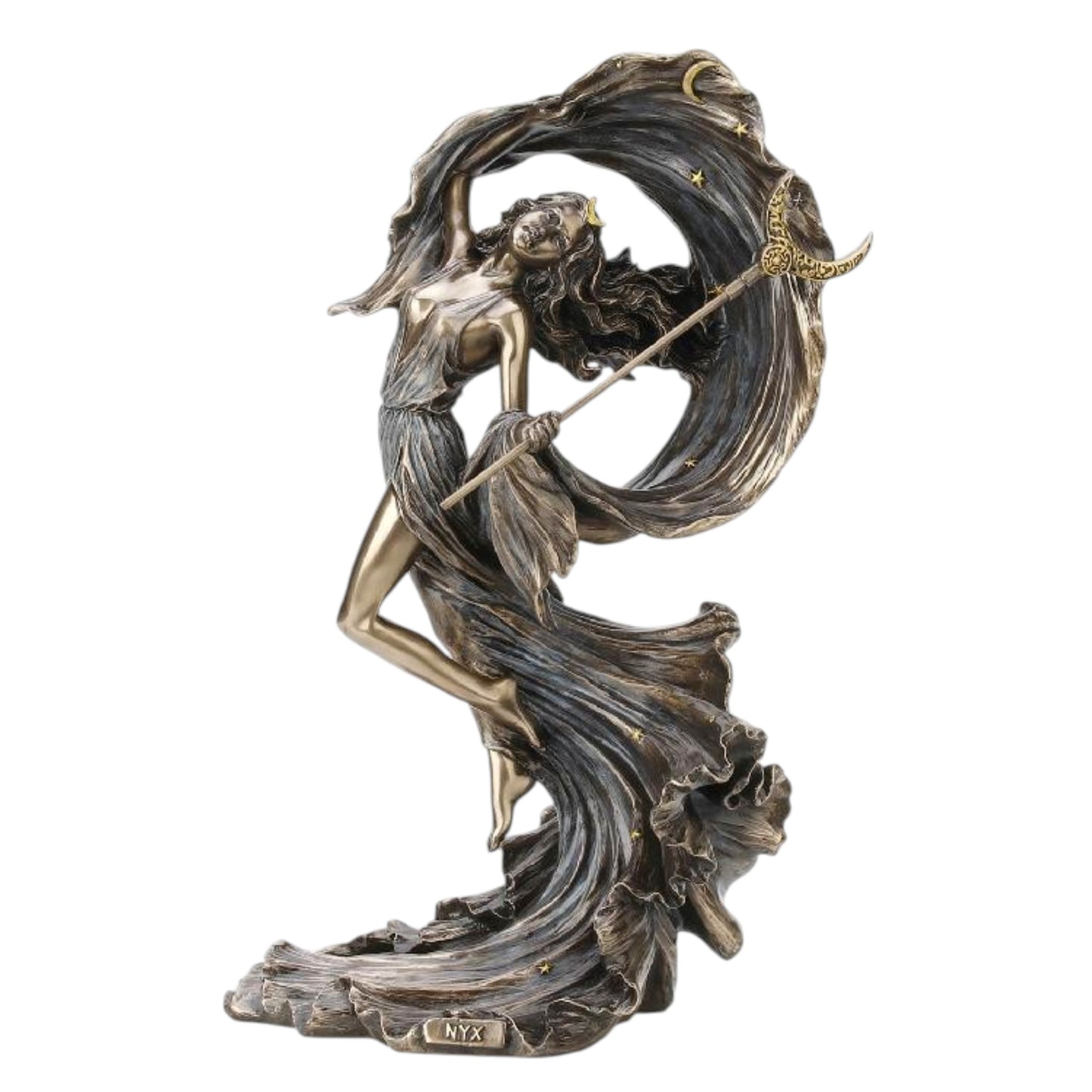 Veronese Design Nyx Tanrıçası Dekoratif Heykel 27,5 cm