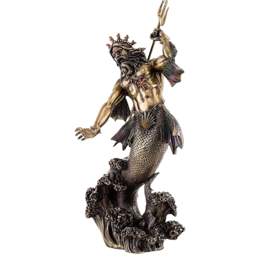 Veronese Design Poseidon Dekoratif Heykel 30,5 cm