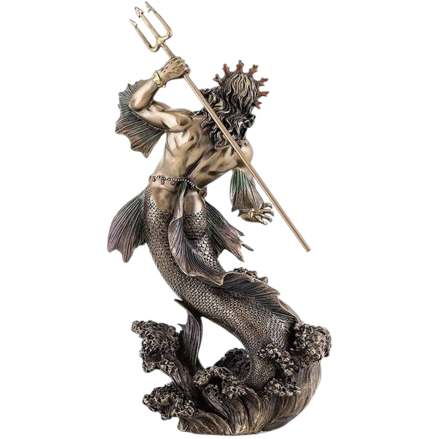Veronese Design Poseidon Dekoratif Heykel 30,5 cm