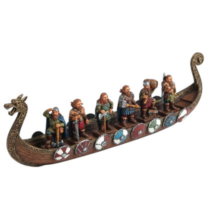 Veronese Design Viking Savaş Gemisi Dekoratif Biblo 43 cm
