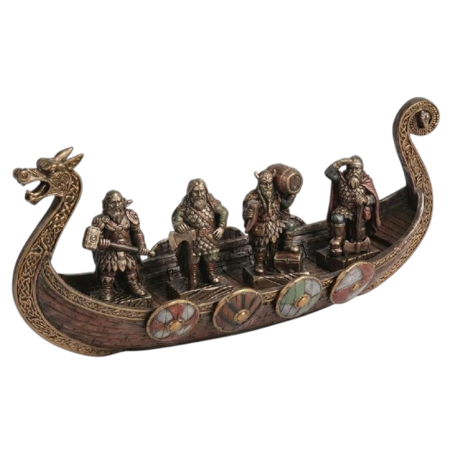 Veronese Design Viking Savaş Gemisi Dekoratif Heykel 28,5 cm