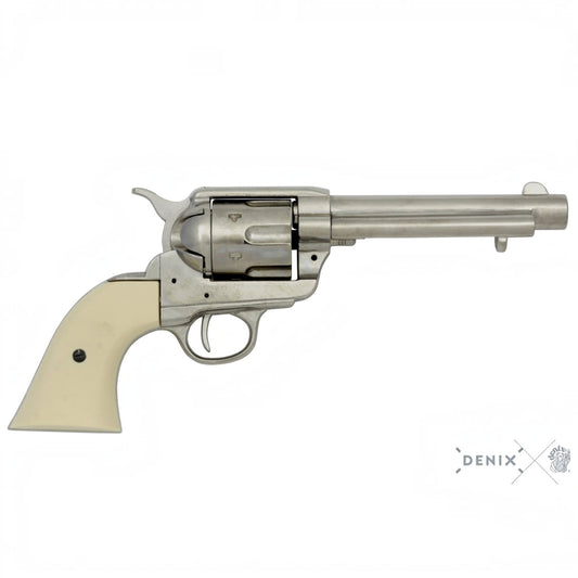Denix Colt Single Action Army "Peacemaker" .45 Nikel Kaplama Revolver Replikası 5½" (1873)