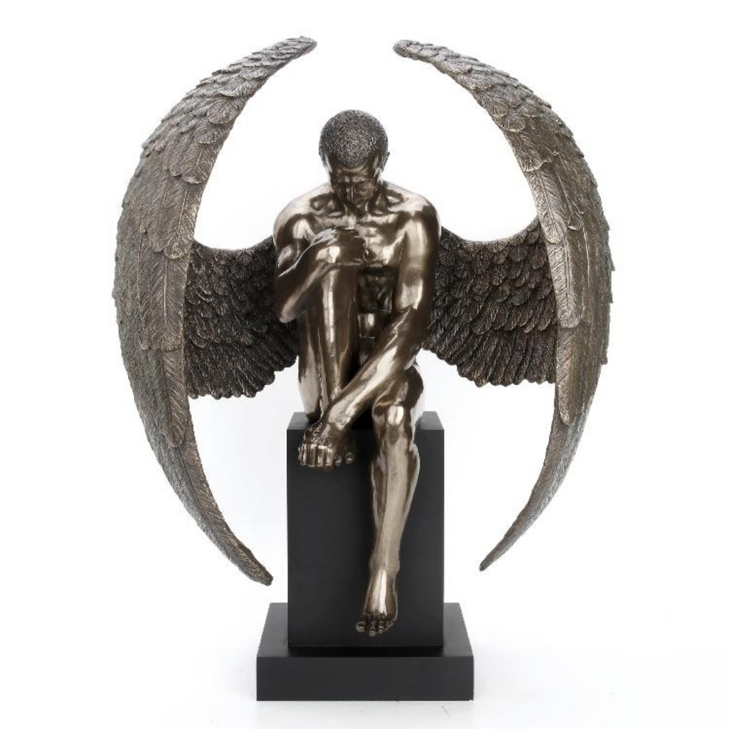 Kanatlı Melek Dekoratif Heykel | Modern Melek Sanat Heykeli 61 cm