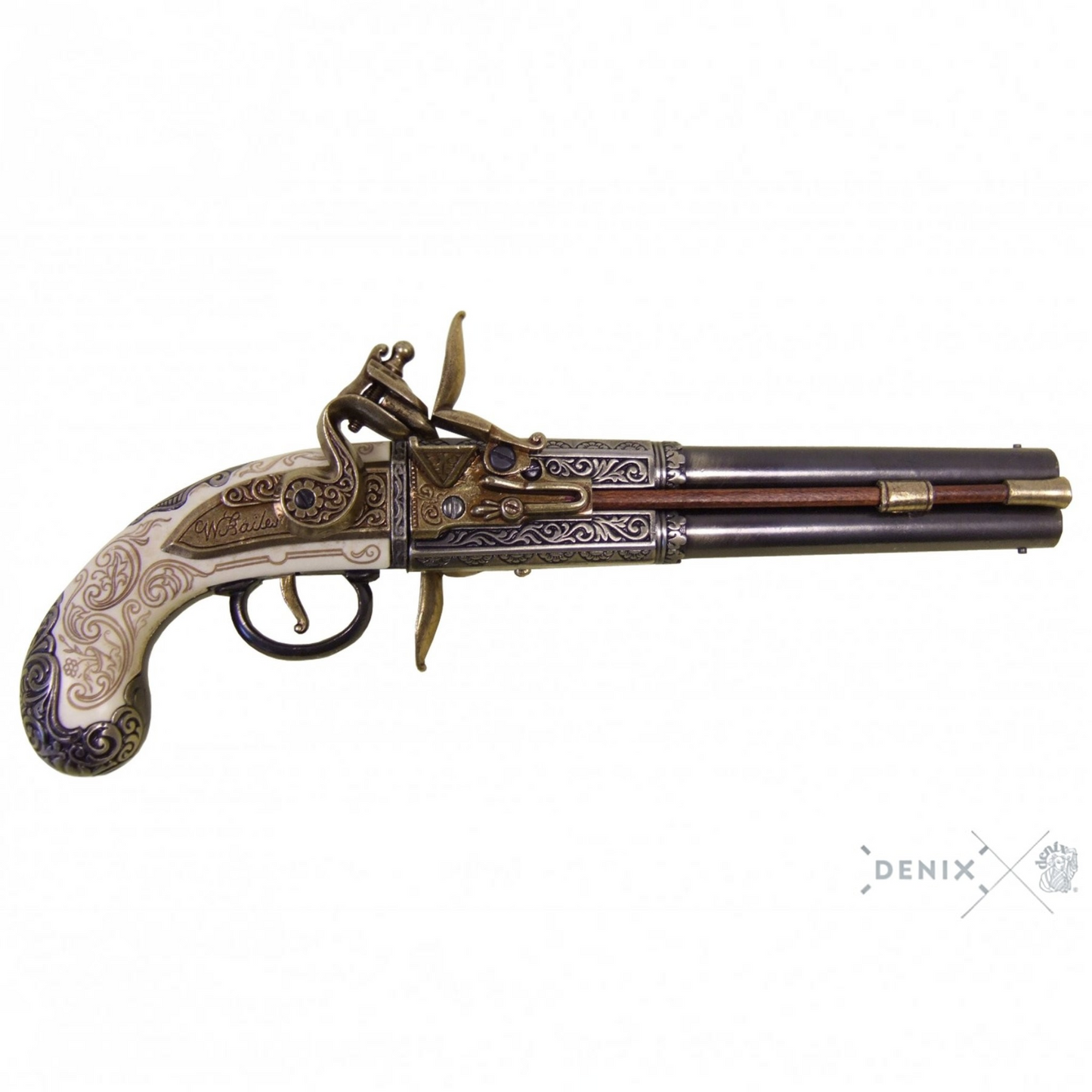 Denix Çift Namlulu Denizci Tabanca Replikası, UK, 1750