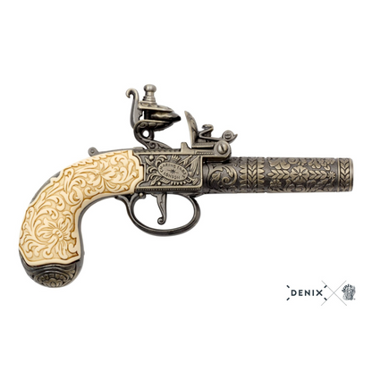 Denix Flintlock pocket pistol Replica, London 1795