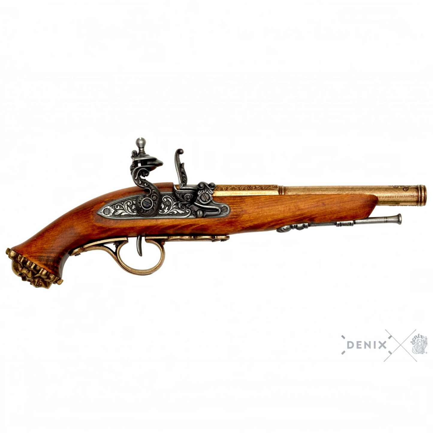 Denix Flintlock Pirate Pistol Replica, 18th C.