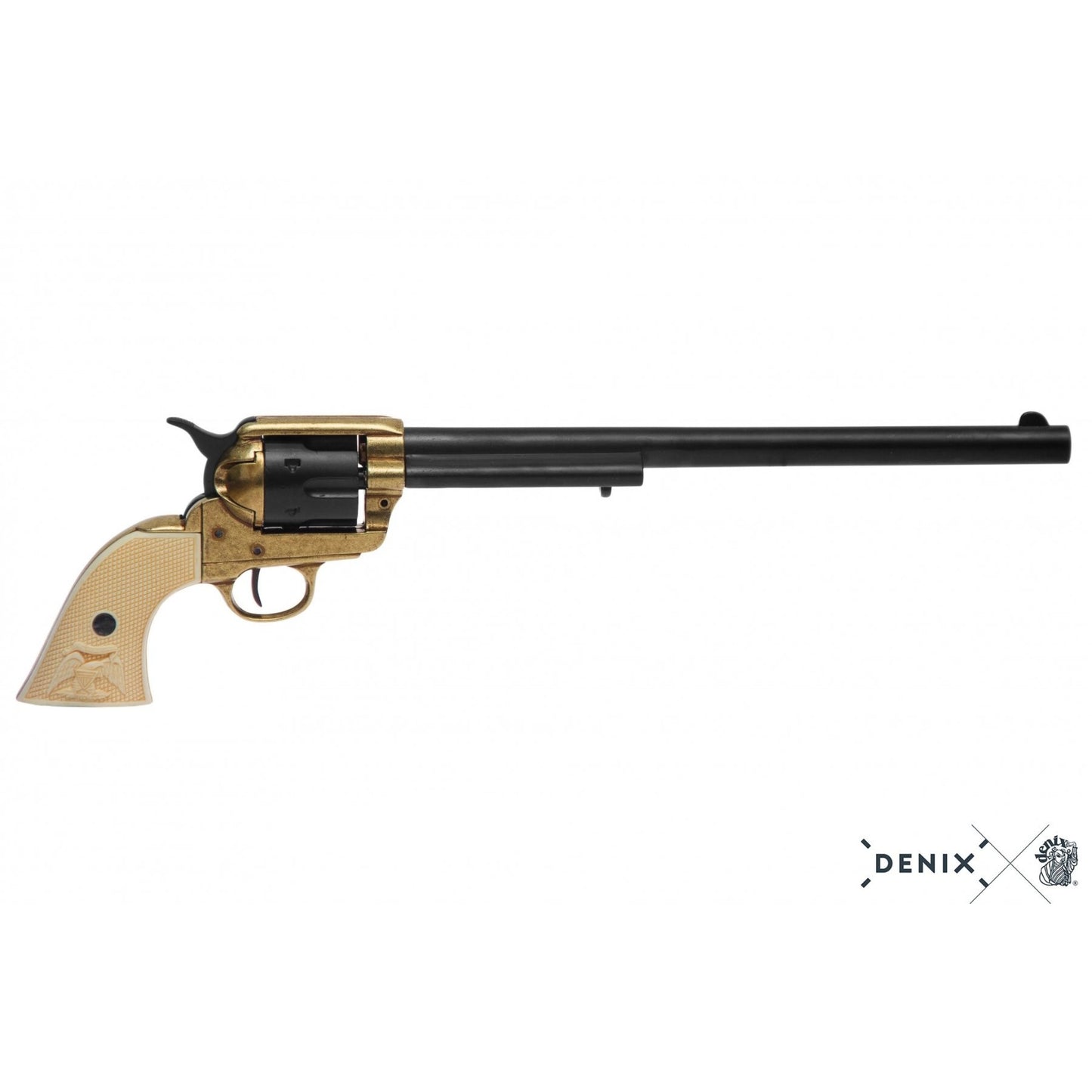 Denix Cal.45 Peacemaker Revolver 12" Replica Pistol, USA 1873