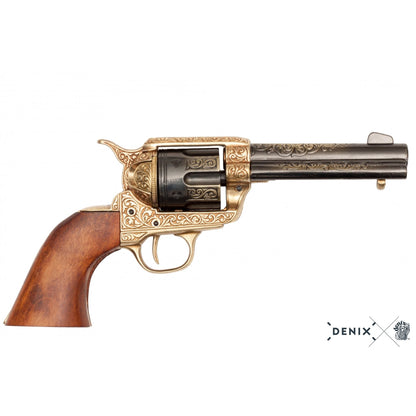 Denix Cal.45 Peacemaker Revolver 4.75" Replica Pistol, USA 1873