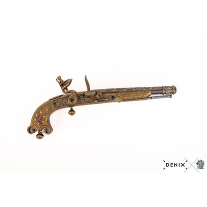 Denix Flintlock Pistol Replica, Scotland 1760