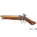 Denix Double-Barrel Percussion Pirate Pistol Replika Tabanca, 18th. C.