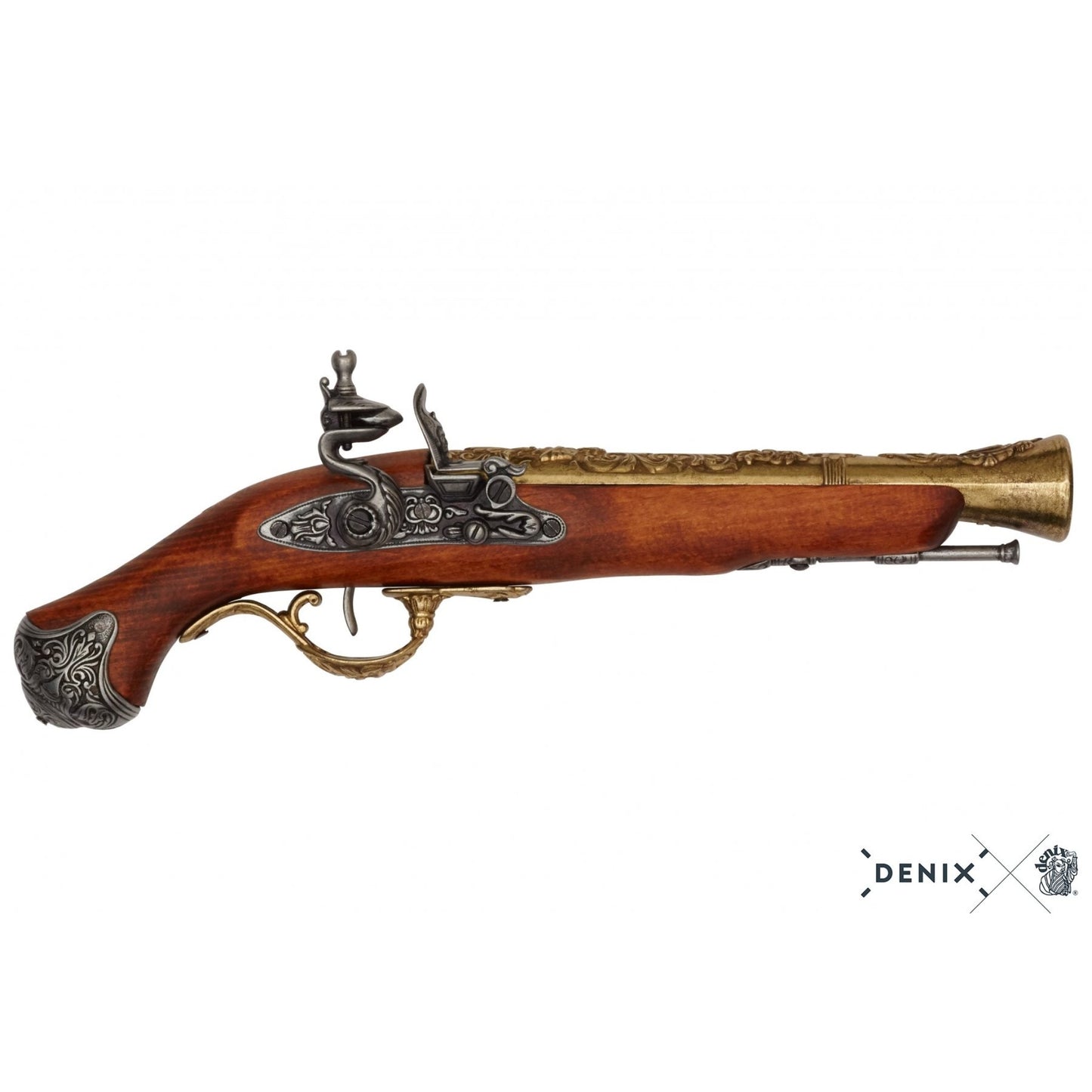 Denix 18th Century English Flintlock Pistol Replica – Flintlock Decorative