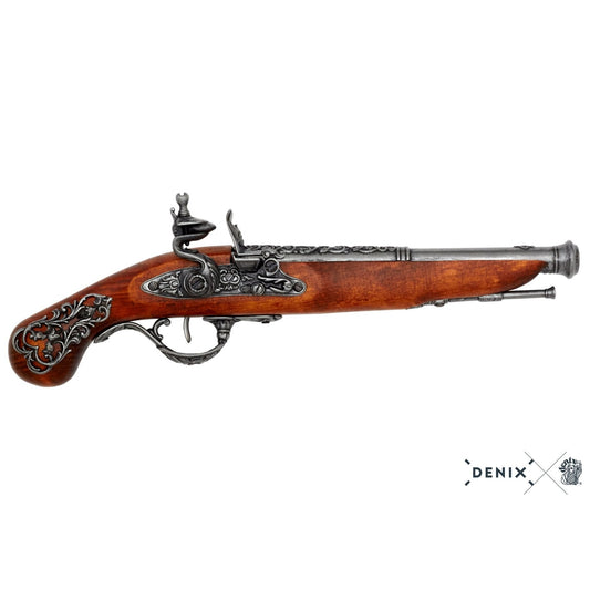 Denix 18. Yüzyıl İngiliz Düello Çakmaklı Tabanca Replikası – Flintlock Dekoratif