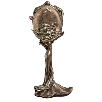 Veronese Design Art Girl Decorative Mirror 30 cm