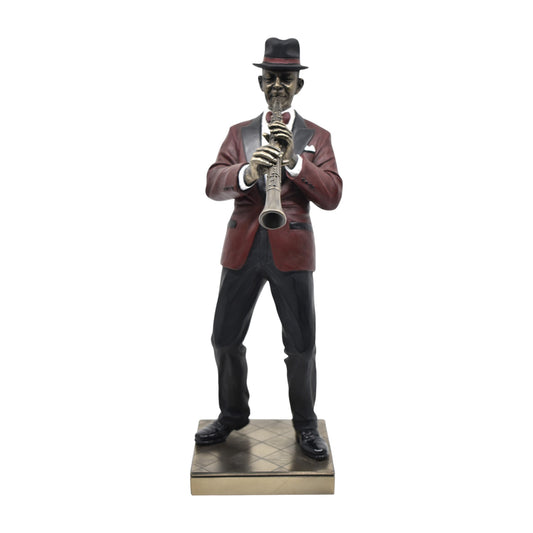 Veronese Design Clarinet Player Decorative Figurine 31 cm