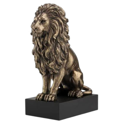 Veronese Design Lion Decorative Figurine on Stand 22.5 cm