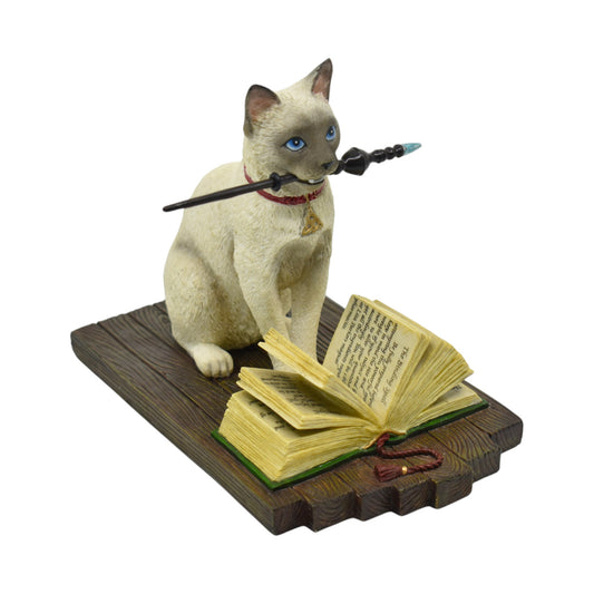 Veronese Design Wizard Cat Decorative Figurine 16.8 cm