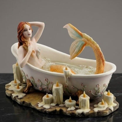Denizkızı Küvet Dekoratif Biblo Cold Cast Resin 22 cm