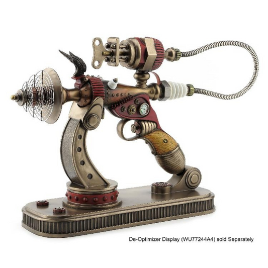 Steampunk Lazer Tabancası Dekoratif Heykel | Bilim Kurgu Koleksiyon Figürü 39 cm