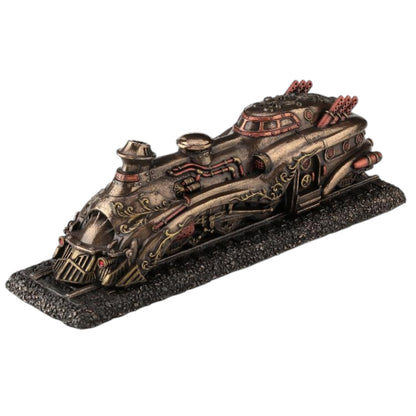 Steampunk Tren Dekoratif Heykel | Retro Lokomotif Koleksiyon Figürü 28,5 cm