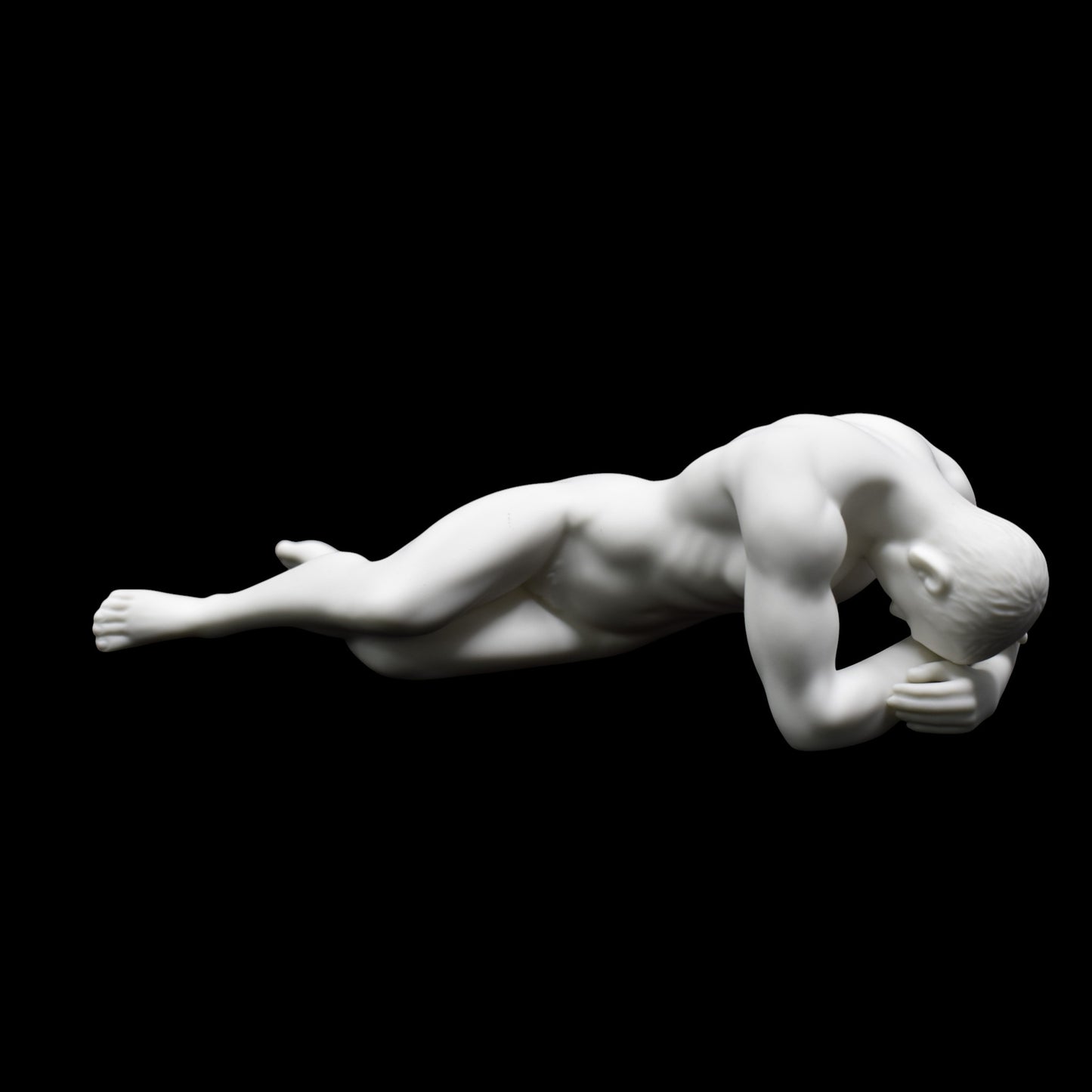 Yatan Erkek Figürü | Modern Dekoratif Body Biblo 21,5 cm